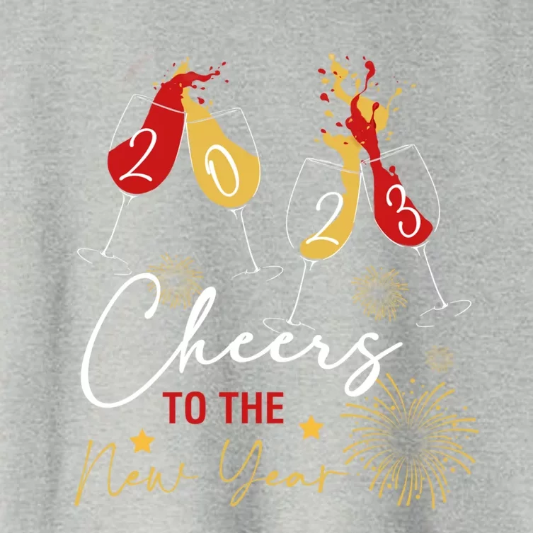 Cheers To The New Year Champagne New Years Eve Nye Party Cool Gift Women's Crop Top Tee