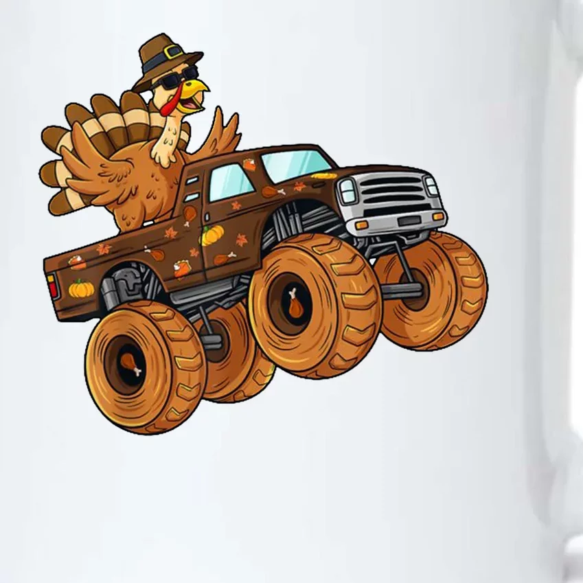 Cute Turkey Thanksgiving Monster Truck Black Color Changing Mug