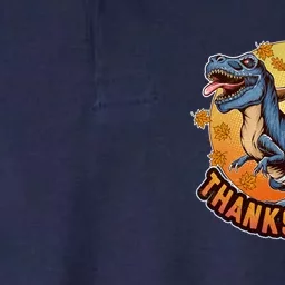 Cool Thanksgiving Turkey Riding TRex Dinosaur Softstyle Adult Sport Polo