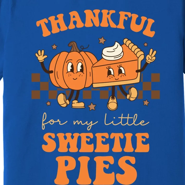 Cute Thanksgiving Teacher Thankful For My Sweetie Pies Mom Gift Premium T-Shirt