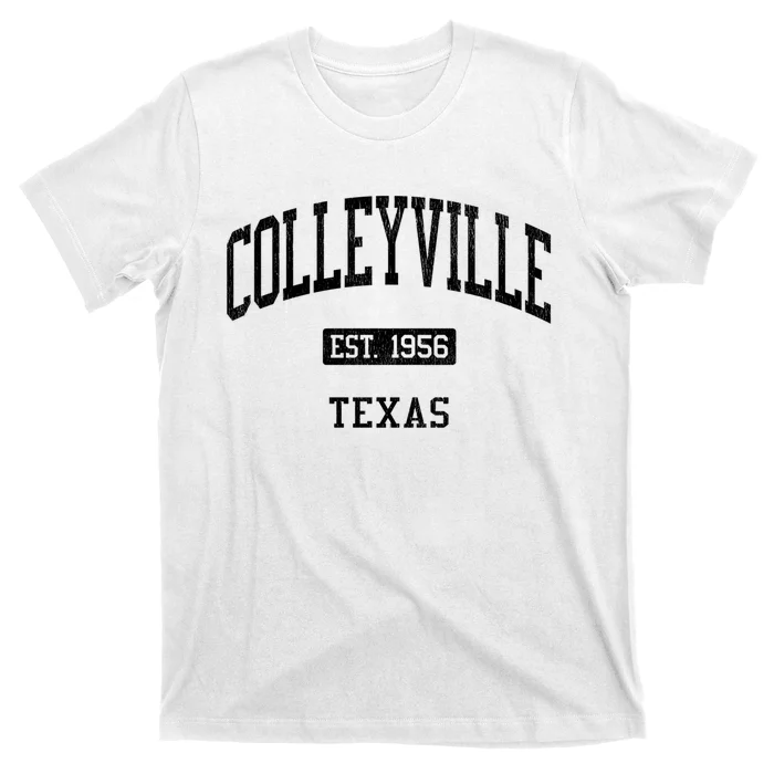 Colleyville Texas Tx Js04 Vintage Established Athletic Sports T-Shirt