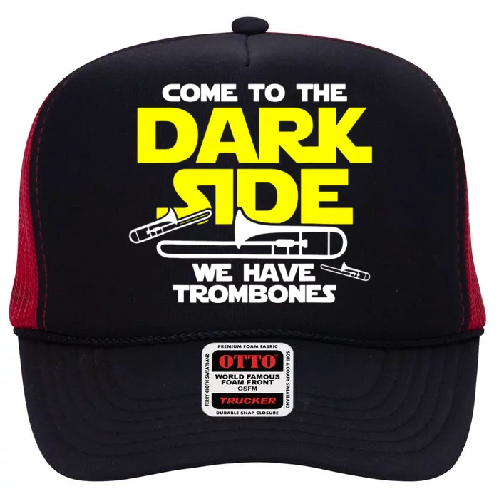 Come To The Dark Side High Crown Mesh Trucker Hat