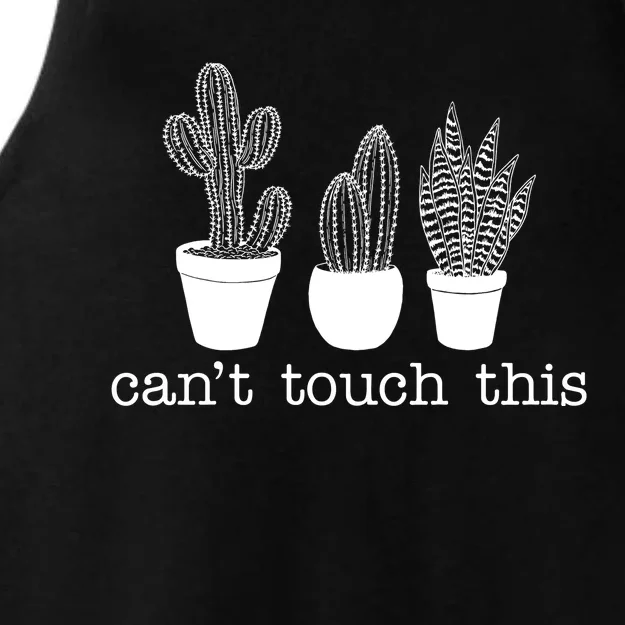 Can't Touch This Funny Cactus Ladies Tri-Blend Wicking Tank