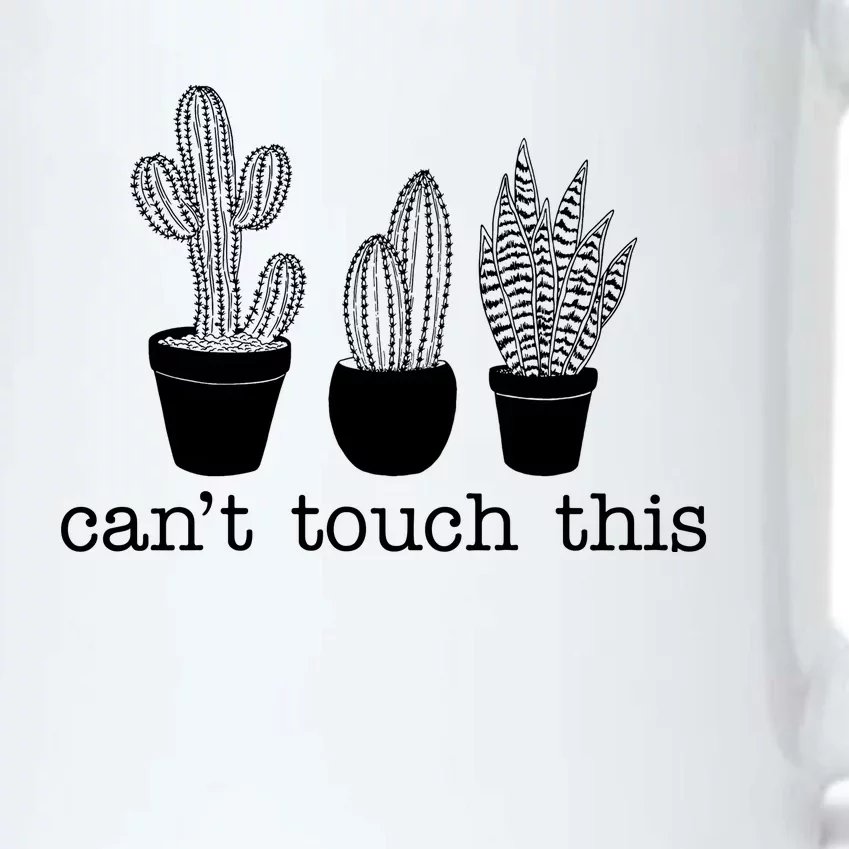 Can't Touch This Funny Cactus Black Color Changing Mug