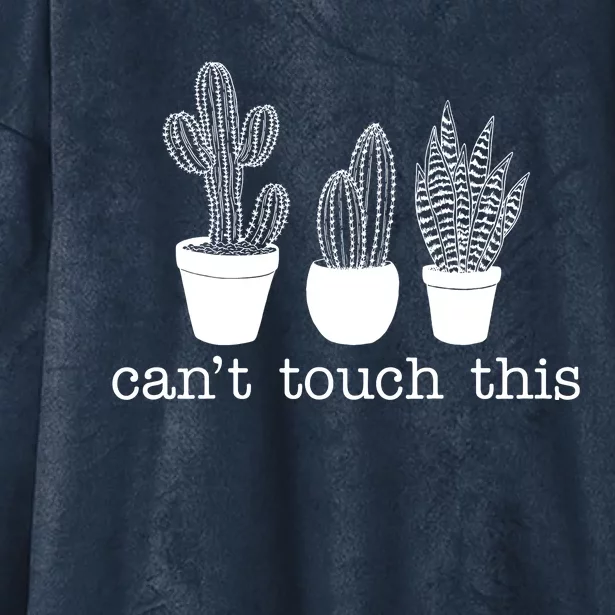 Can't Touch This Funny Cactus Hooded Wearable Blanket