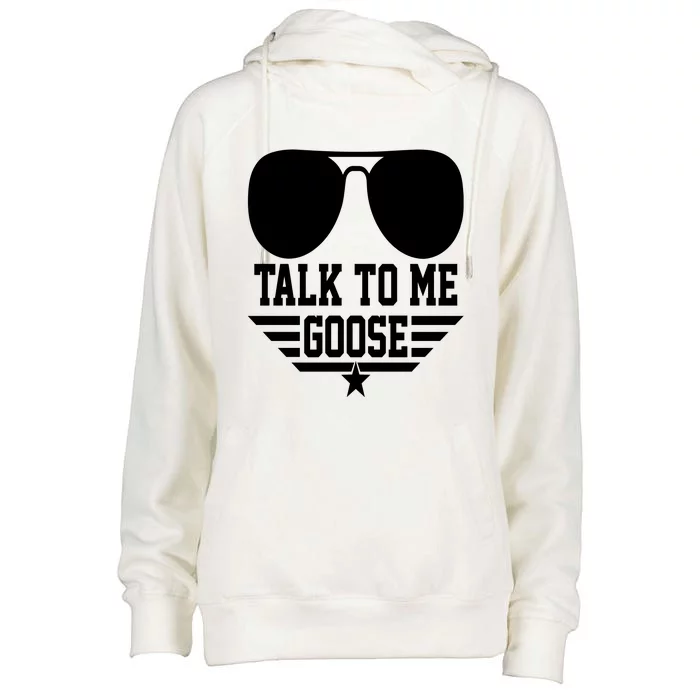 Cool Talk To Me Goose Womens Funnel Neck Pullover Hood