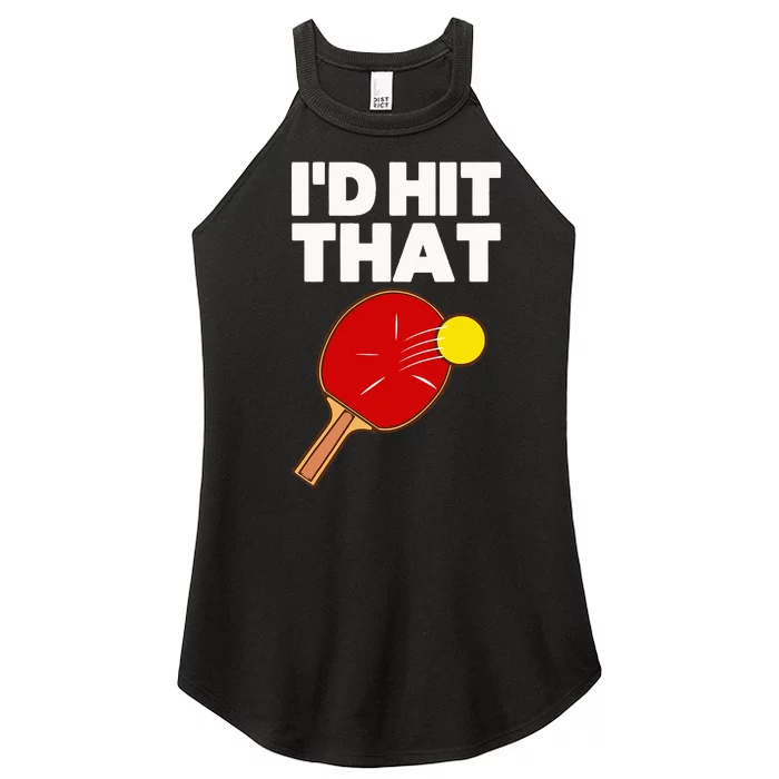 Cool Table Tennis Design Game Ping Pong Lovers Women’s Perfect Tri Rocker Tank