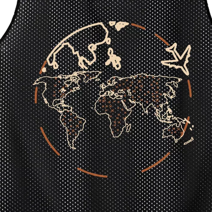 Countries Traveler Traveling World Map Mesh Reversible Basketball Jersey Tank