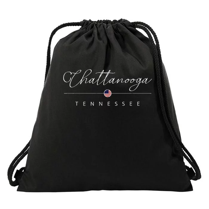 Chattanooga Tennessee Tn On Chattanooga Drawstring Bag