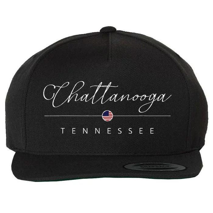 Chattanooga Tennessee Tn On Chattanooga Wool Snapback Cap