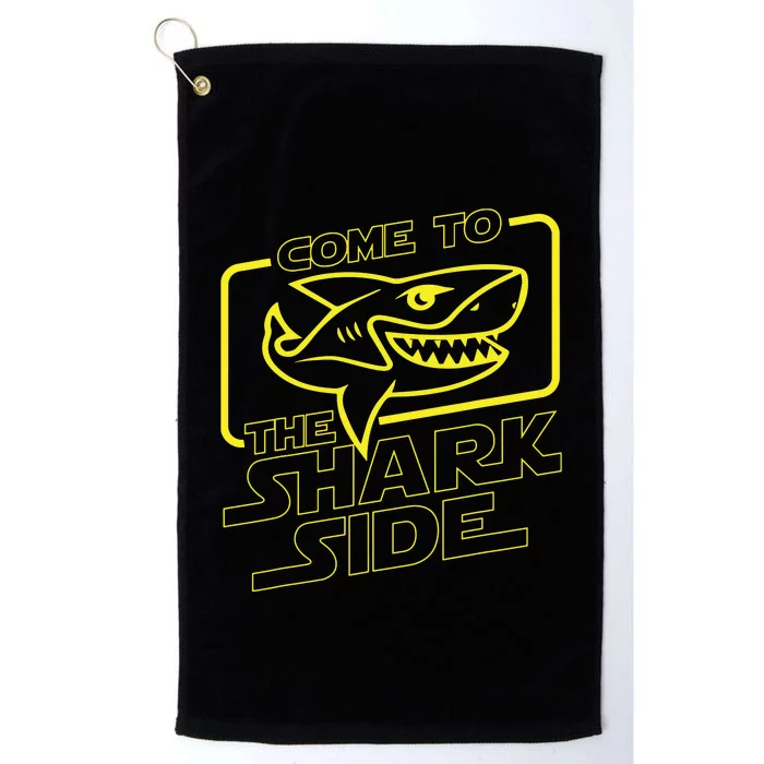 Come To The Shark Side Funny Shark Lover Ocean Wildlife Platinum Collection Golf Towel