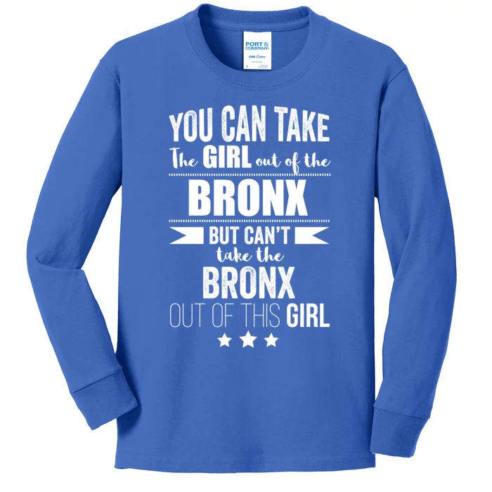 Can Take The Out Of The Bronx Nyc Pride New Yorkproud Funny Gift Kids Long Sleeve Shirt