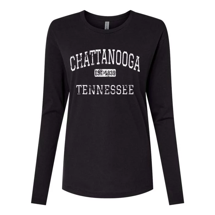 Chattanooga Tennessee TN Vintage Womens Cotton Relaxed Long Sleeve T-Shirt