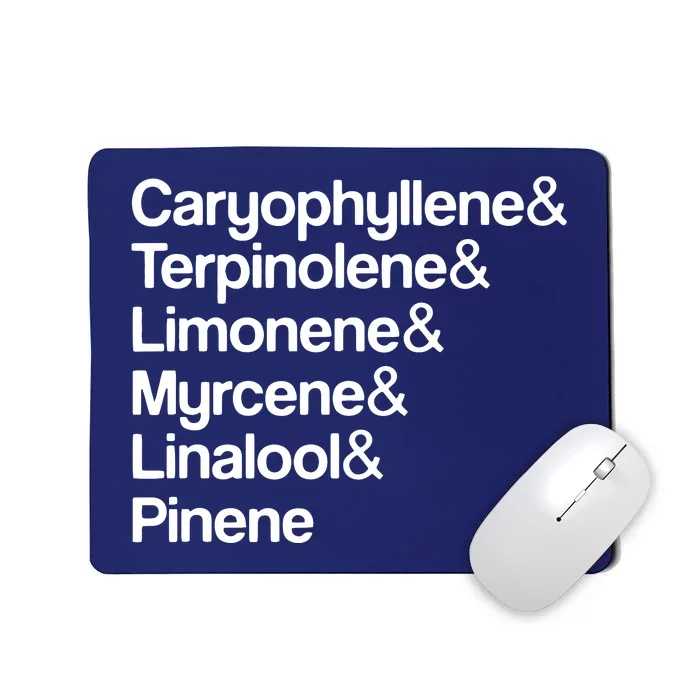 Cannabis Terpenes Terps List Marijuana Smoker Toker 420 Weed Mousepad