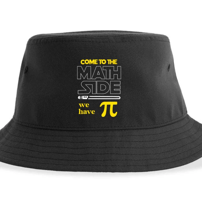 Come To The Math Side We Have Pi Math Pi Day Teacher Sustainable Bucket Hat