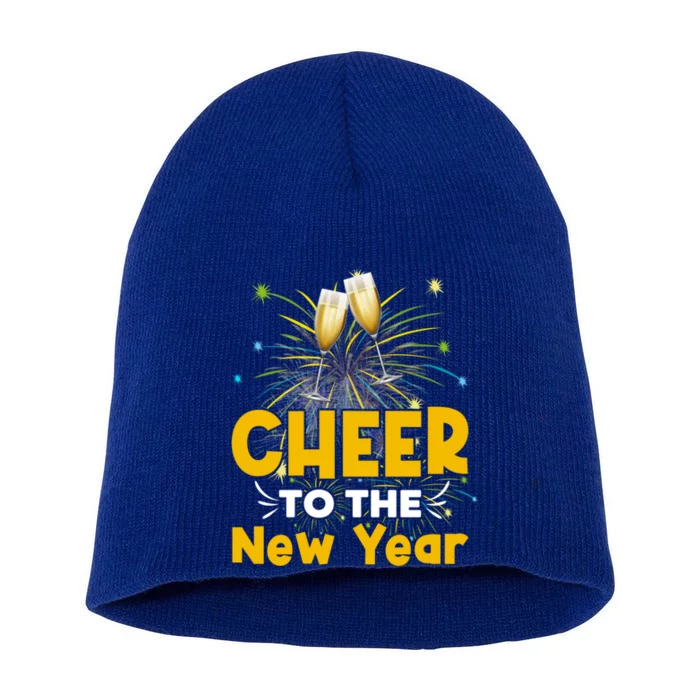 Cheer To The New Year Happy New Year Family Great Gift Short Acrylic Beanie