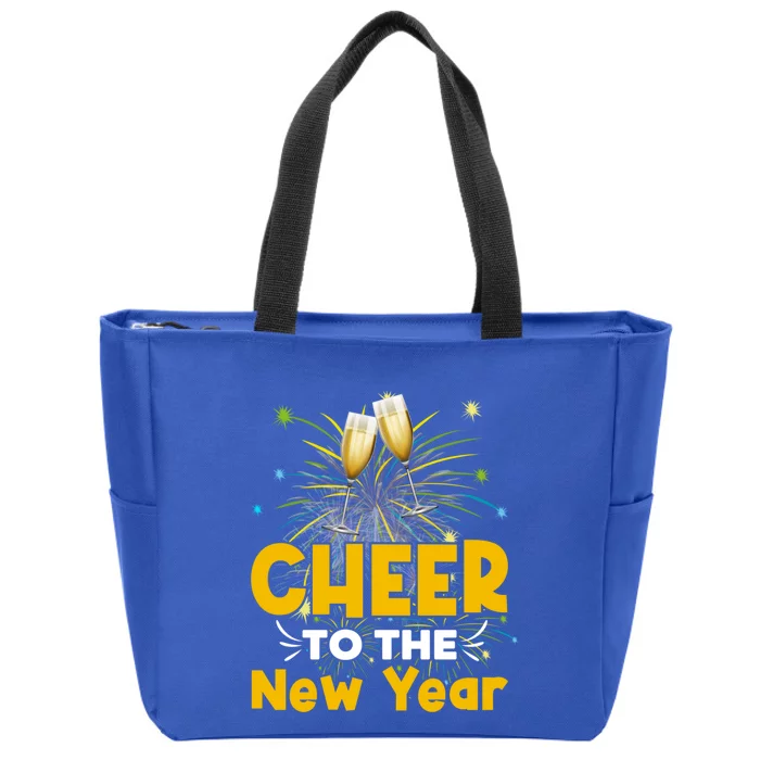 Cheer To The New Year Happy New Year Family Great Gift Zip Tote Bag