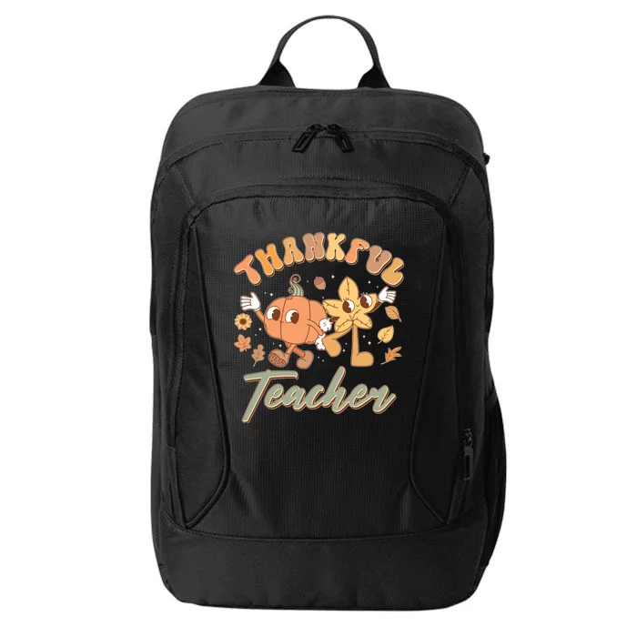 Cute Thanksgiving Thankful Teacher City Backpack