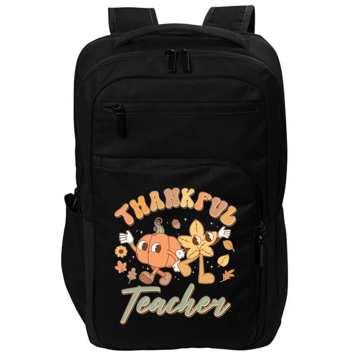 Cute Thanksgiving Thankful Teacher Impact Tech Backpack