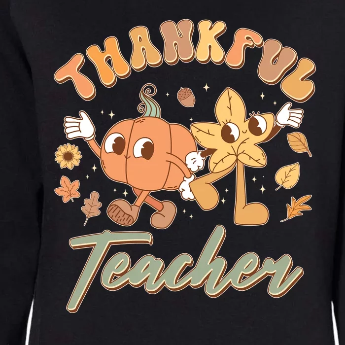 Cute Thanksgiving Thankful Teacher Womens California Wash Sweatshirt