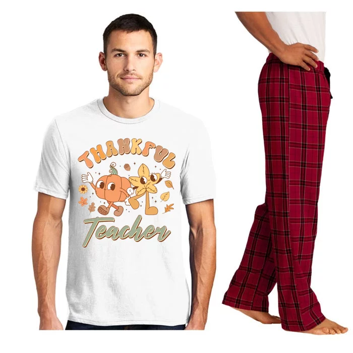 Cute Thanksgiving Thankful Teacher Pajama Set