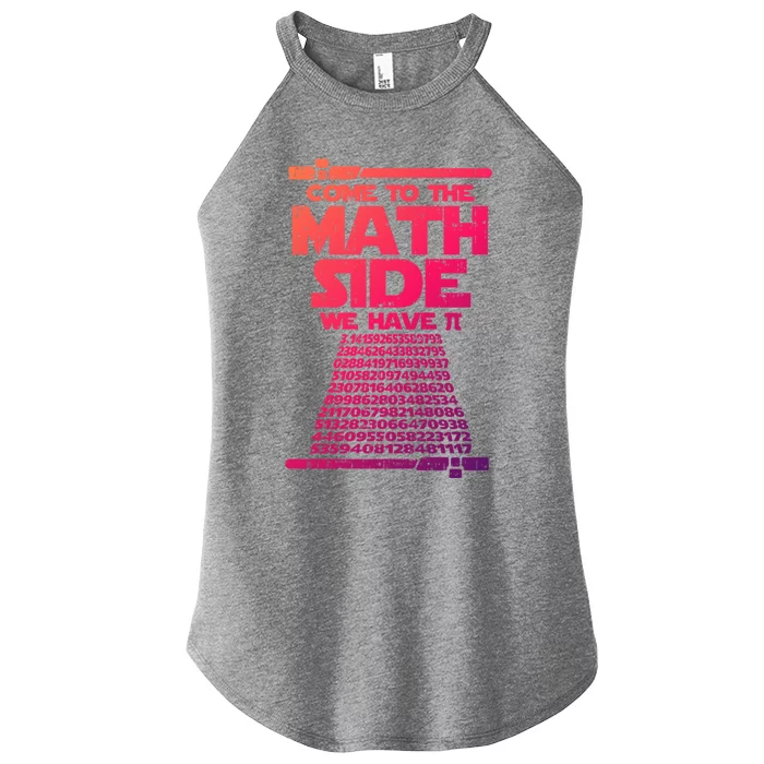 Come To The Math Side We Have Pi Gift 3 14 Day Math Geek Gift Women’s Perfect Tri Rocker Tank