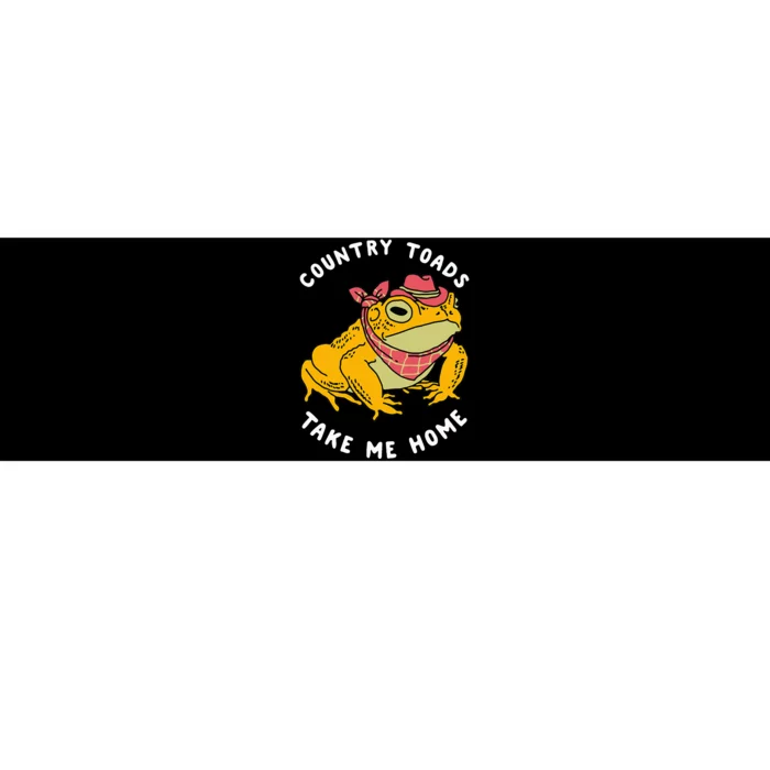 Country Toads Take Me Home Apparel Bumper Sticker