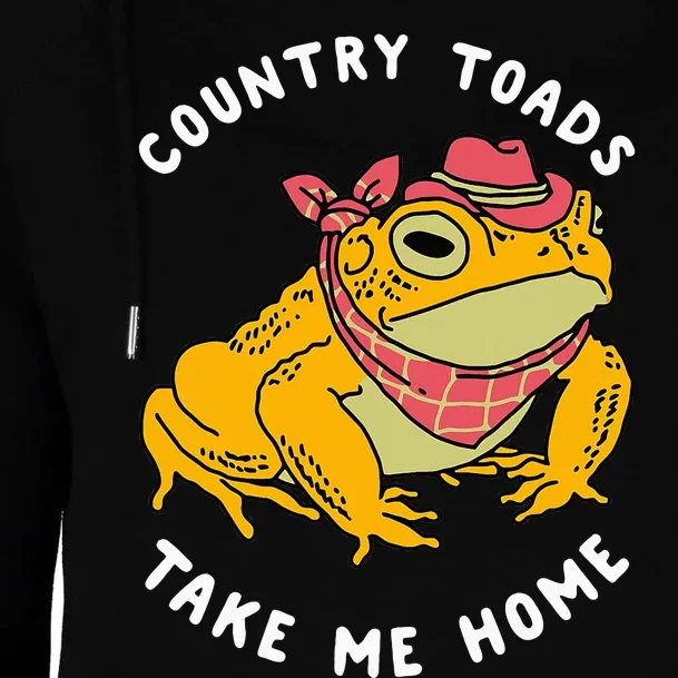 Country Toads Take Me Home Apparel Womens Funnel Neck Pullover Hood