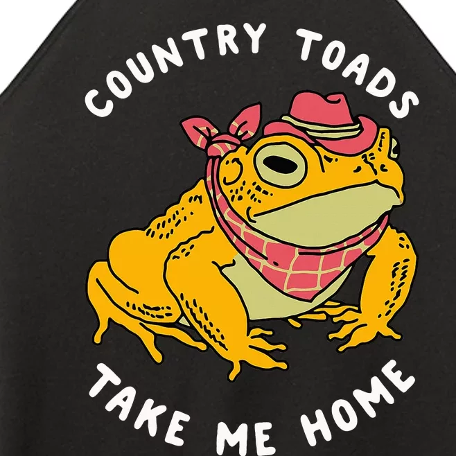 Country Toads Take Me Home Apparel Women’s Perfect Tri Rocker Tank