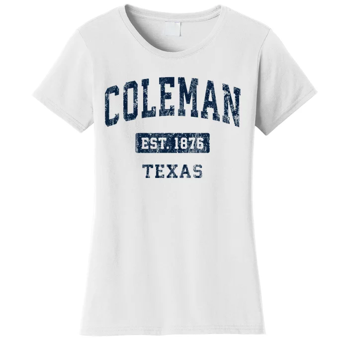 Coleman Texas Tx Vintage Sports Established Women's T-Shirt