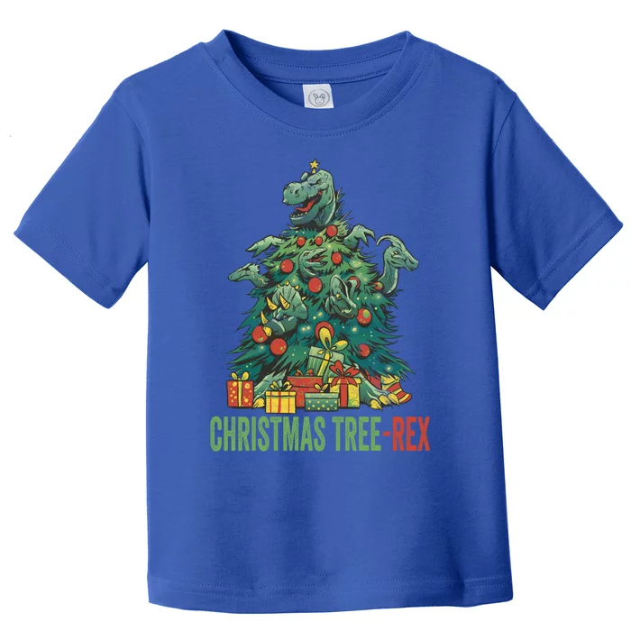 Christmas Tree Trex Christmas Meaningful Gift Toddler T-Shirt