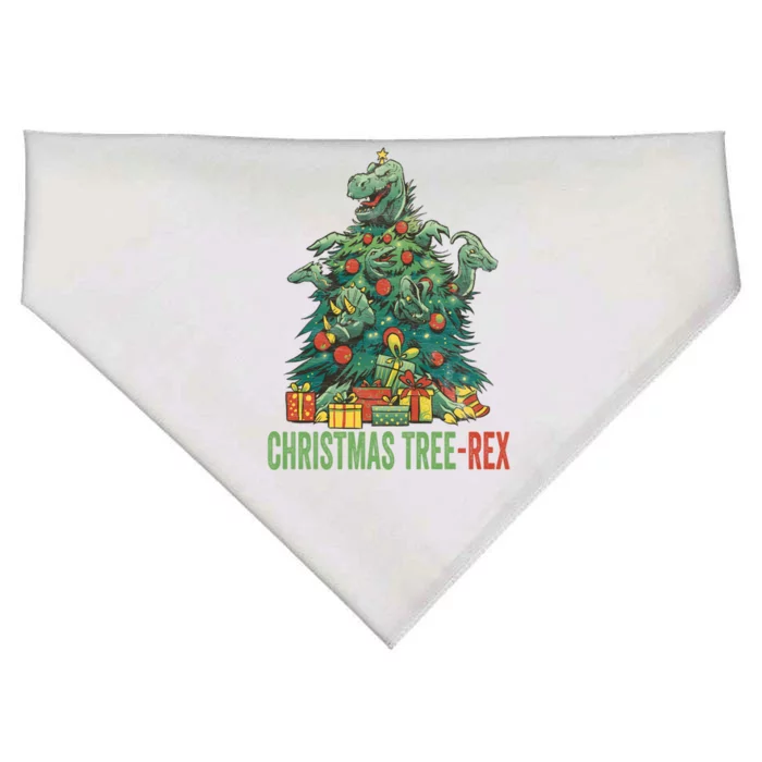 Christmas Tree Trex Christmas Meaningful Gift USA-Made Doggie Bandana