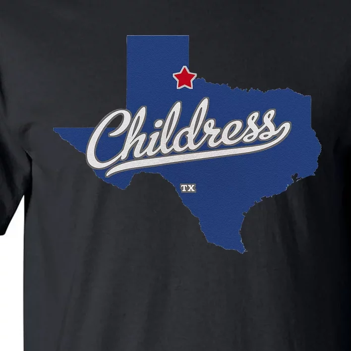 Childress Texas TX Map Tall T-Shirt