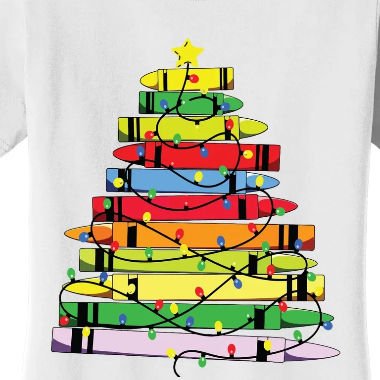 Christmas Tree Teacher Student Xmas Teacher Pajamas Women's T-Shirt