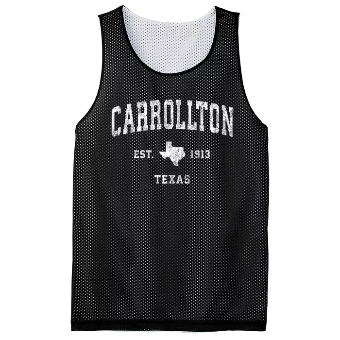 Carrollton Texas Tx Vintage Athletic Sports Mesh Reversible Basketball Jersey Tank