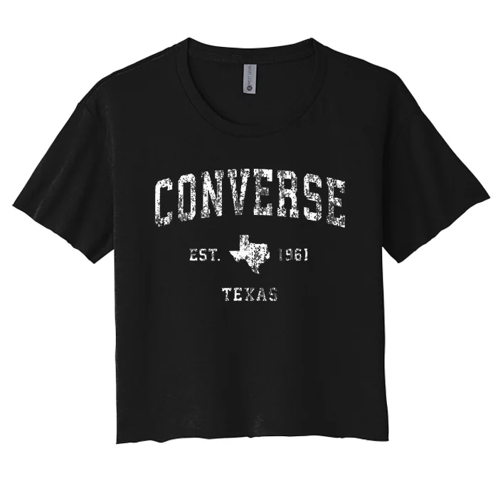 C.O.N.V.E.R.S.E Texas Tx Vintage Women's Crop Top Tee