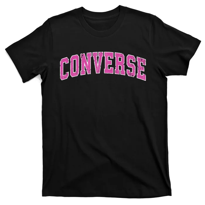 Converse Texas TX Vintage Sports Design Pink Design T-Shirt