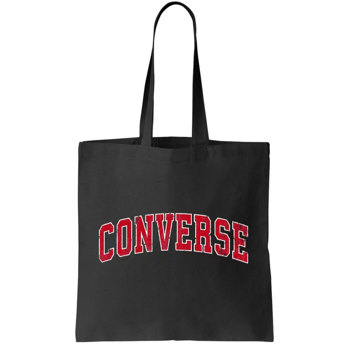 Converse Texas TX Vintage Sports Design Red Design Tote Bag