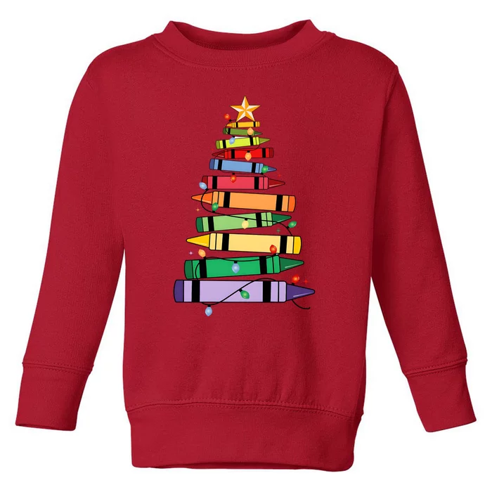 Christmas Tree Teacher School Holiday Season Toddler Sweatshirt