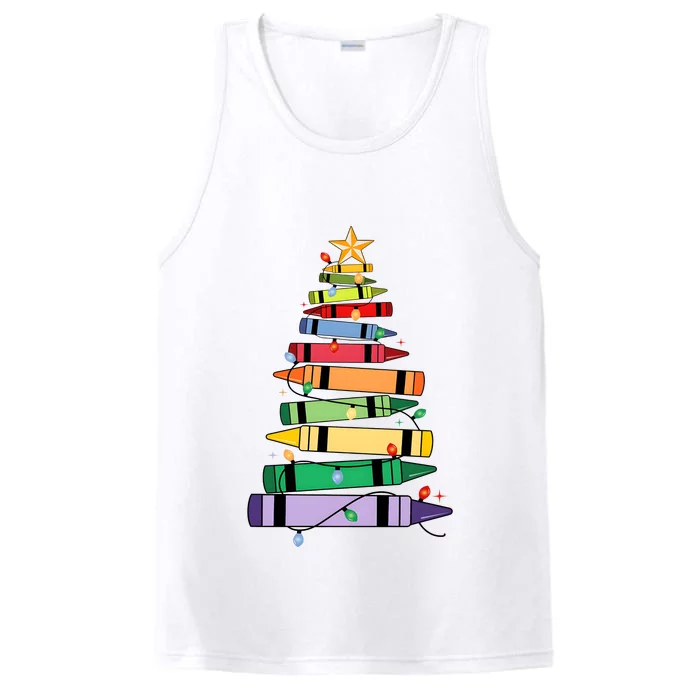 Christmas Tree Teacher School Holiday Season Performance Tank