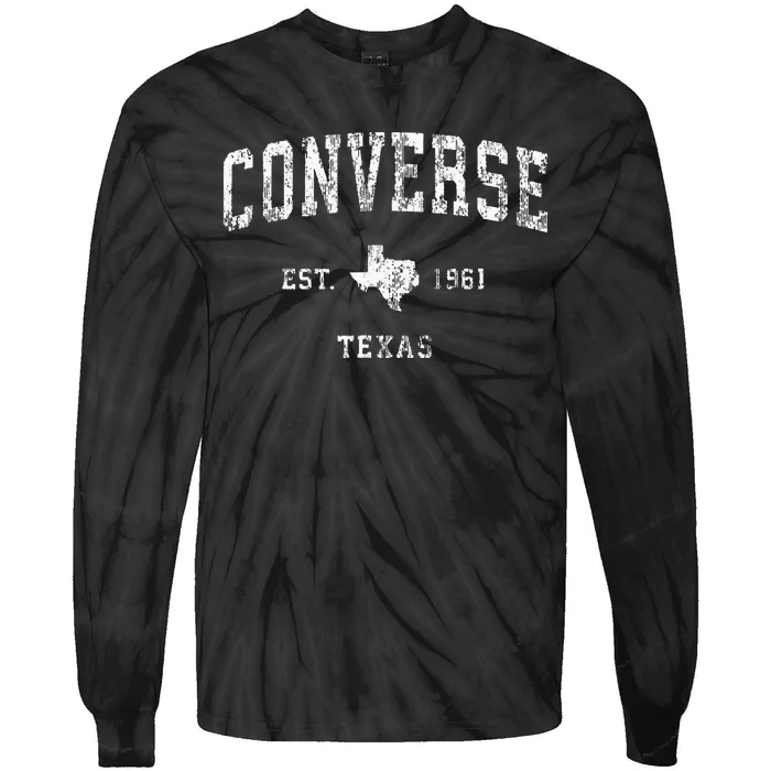 Converse Texas TX Vintage Tie-Dye Long Sleeve Shirt