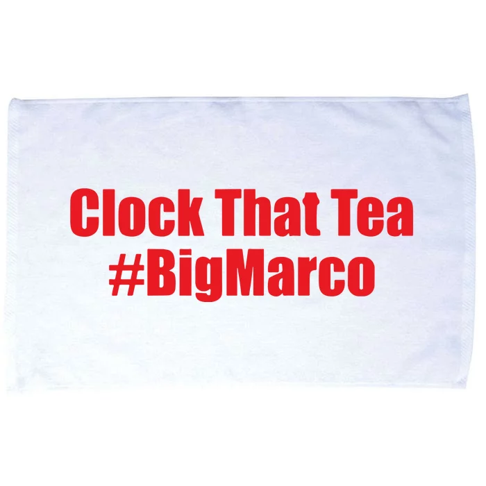 Clock That Tea #Bigmarco Microfiber Hand Towel