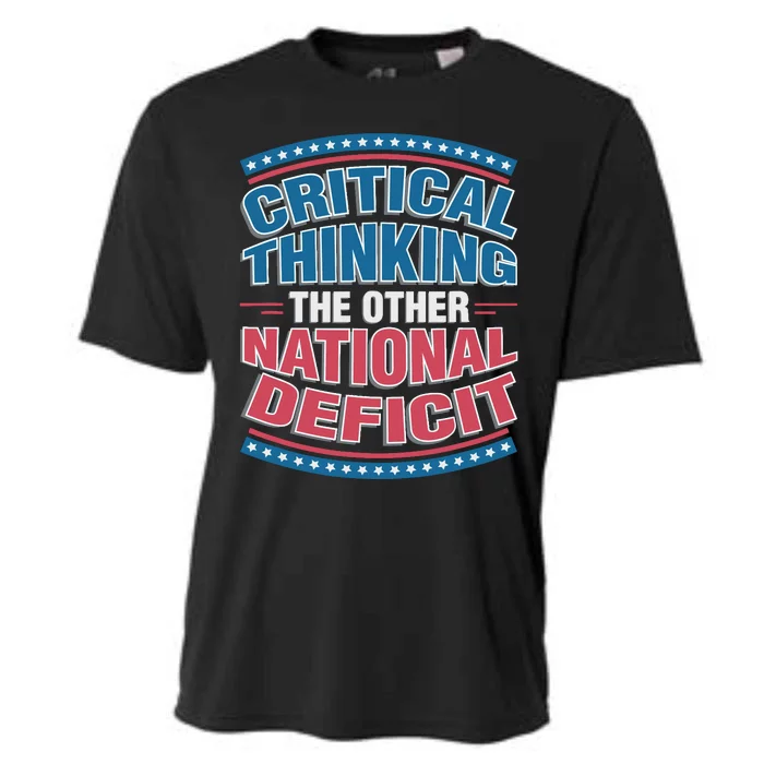 Critical Thinking The Other National Deficit Cooling Performance Crew T-Shirt