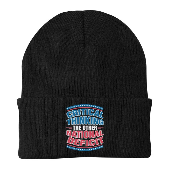 Critical Thinking The Other National Deficit Knit Cap Winter Beanie