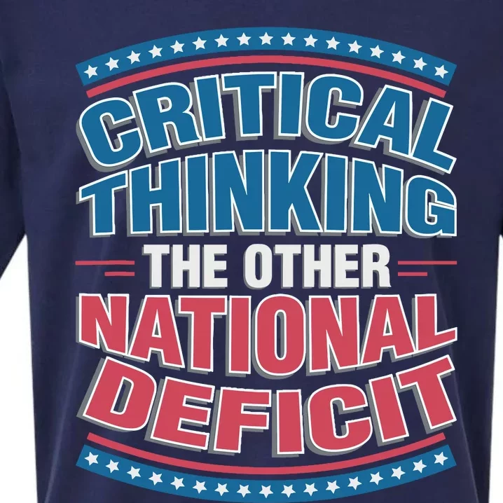 Critical Thinking The Other National Deficit Sueded Cloud Jersey T-Shirt