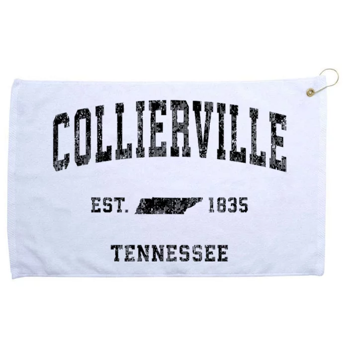 Collierville Tennessee Tn Vintage Athletic Sports Grommeted Golf Towel