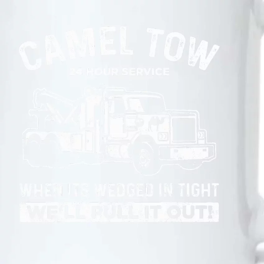 Camel Towing Tow Truck Humor Camel Towing Black Color Changing Mug