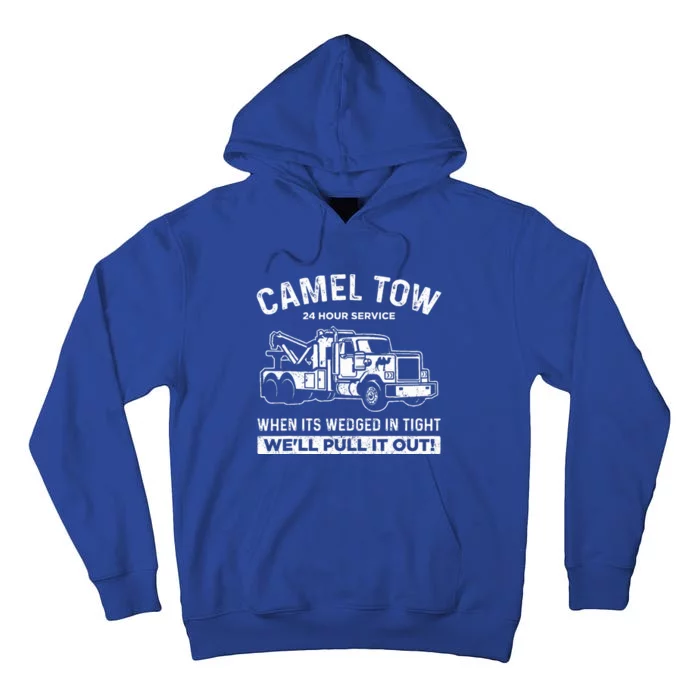 Camel Towing Tow Truck Humor Camel Towing Tall Hoodie