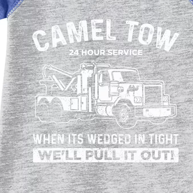 Camel Towing Tow Truck Humor Camel Towing Infant Baby Jersey Bodysuit