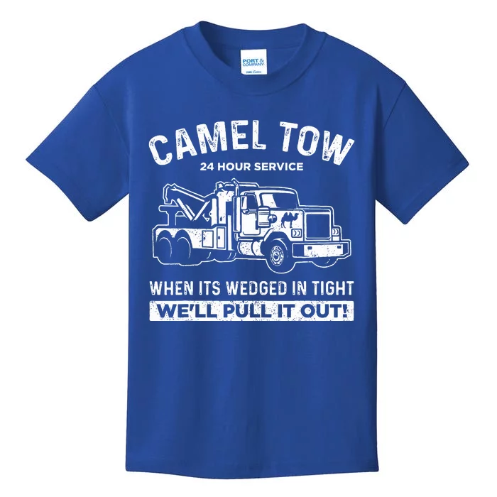 Camel Towing Tow Truck Humor Camel Towing Kids T-Shirt